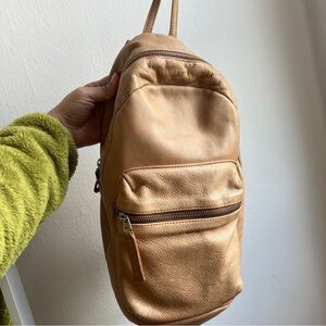 Leather BAGGU Backpack